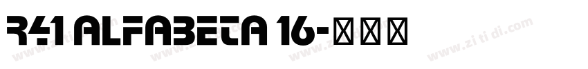 R41 Alfabeta 16字体转换